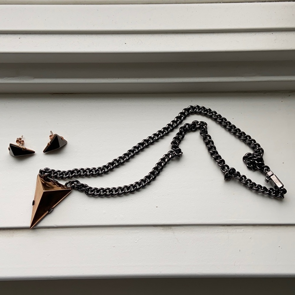 Coach Necklace and Earrings